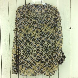 A.N.A. Sheer plus size blouse, Size 2X